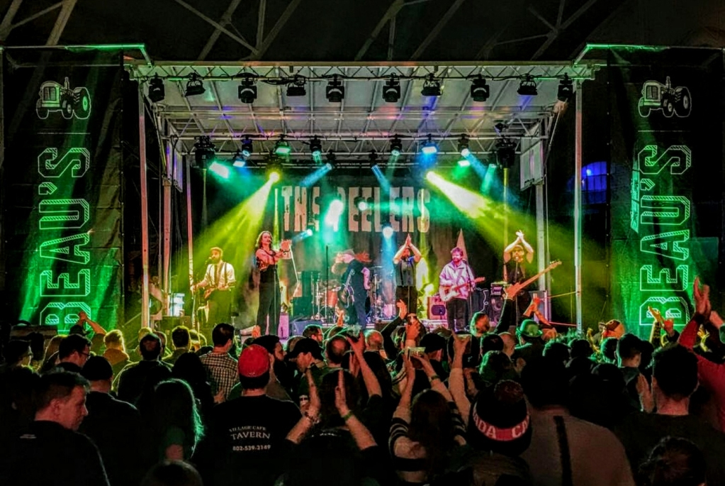 Festival crowd and production