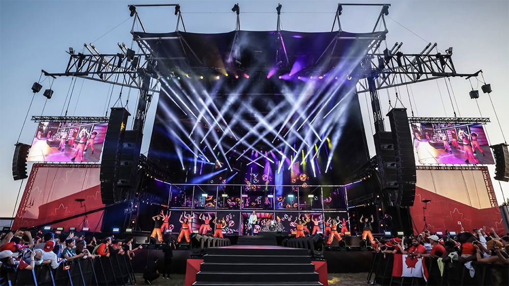 Festival stage lighting
