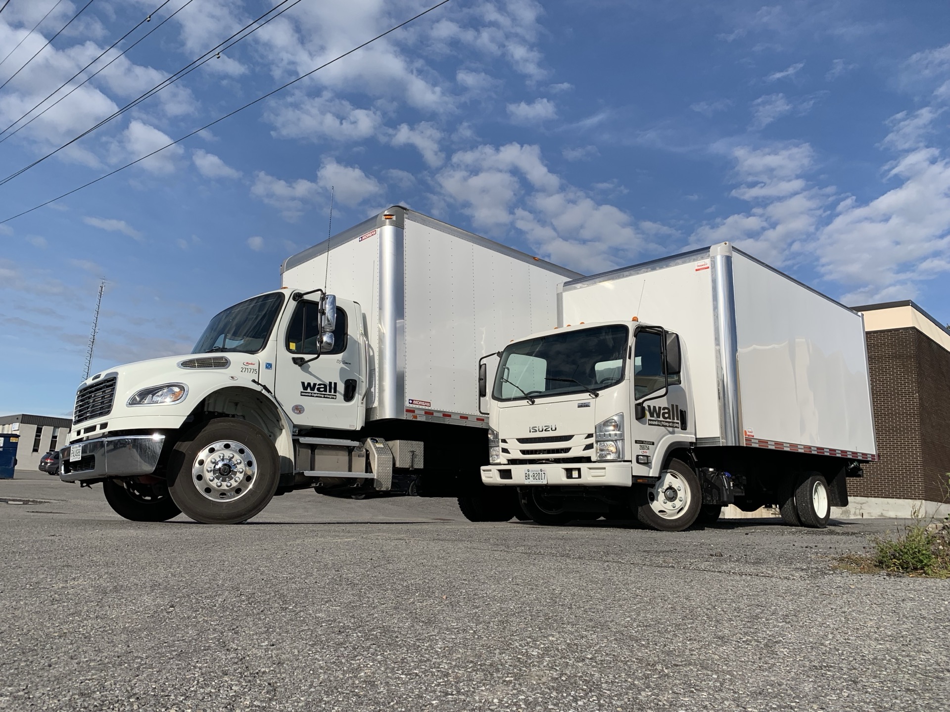 Wall Sound transport and stage setup